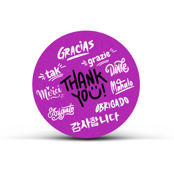 Imprint Labels 60mm - Circle (White)