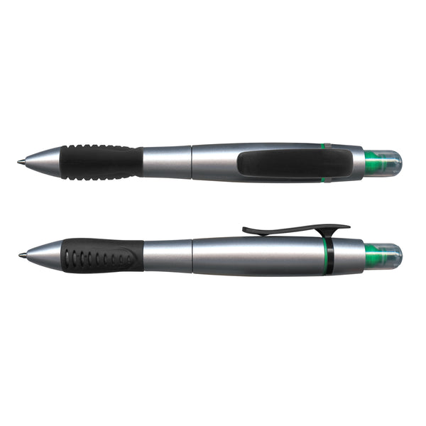 Shale Duo Pen with Highlighter (Green)