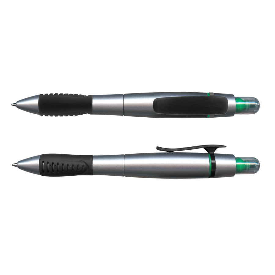Shale Duo Pen with Highlighter (Green)