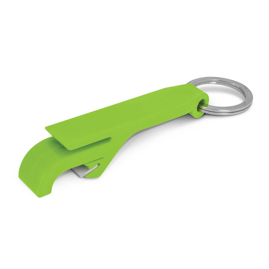 Tab Bottle Opener Key Ring (Bright Green)