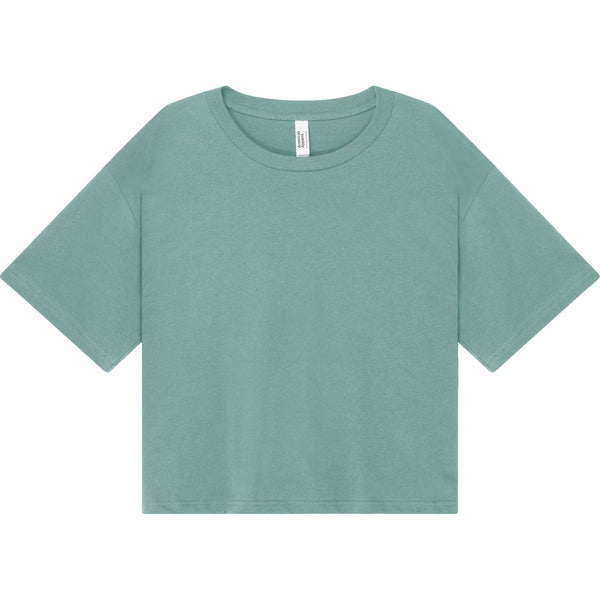 American Apparel 102 Boxy Cropped T-Shirt (Arctic)