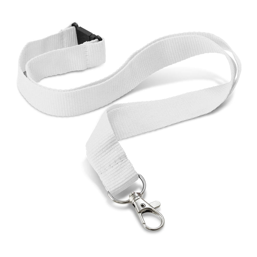 Strand Custom Printed Lanyard - 24mm (White)
