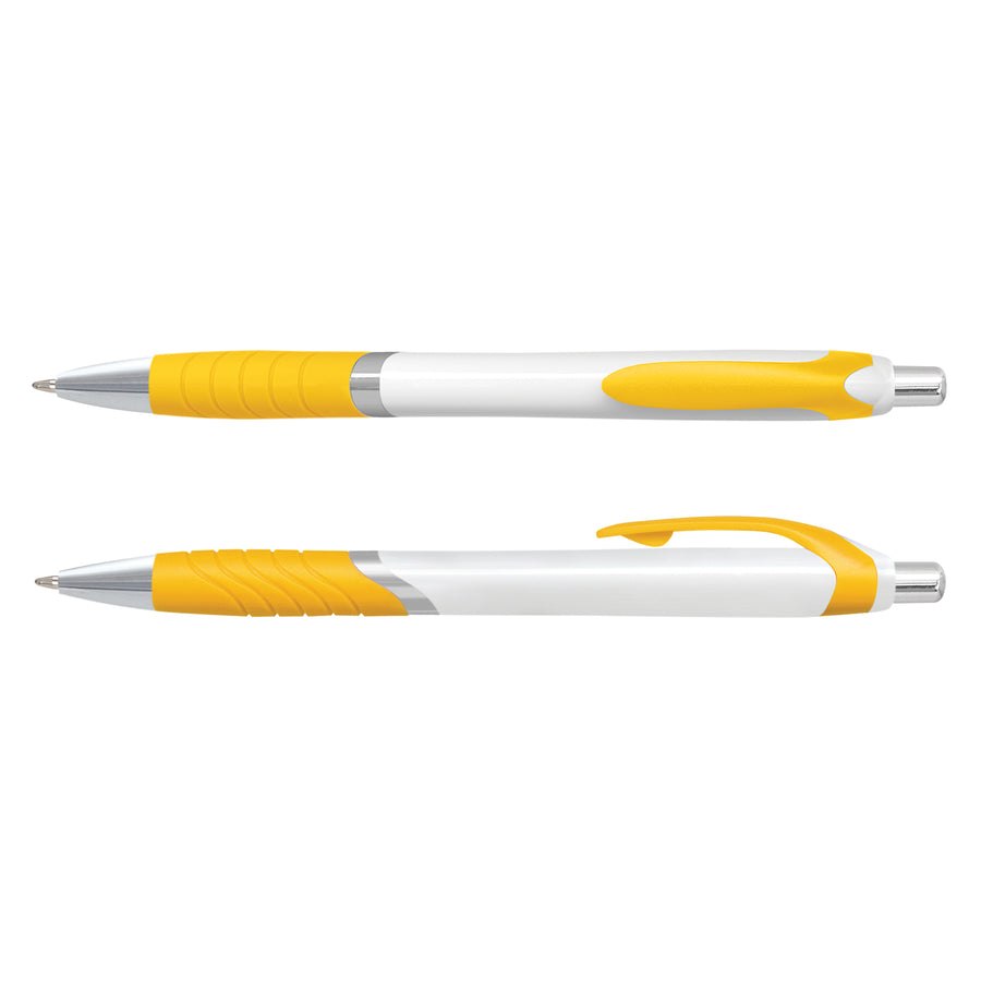 Quartz Jet Pen - White Barrel (Yellow)