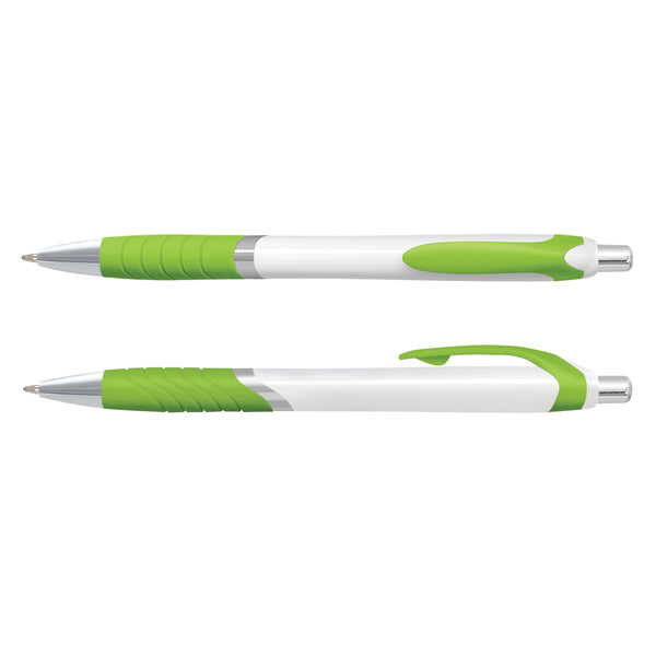 Quartz Jet Pen - White Barrel (Bright Green)