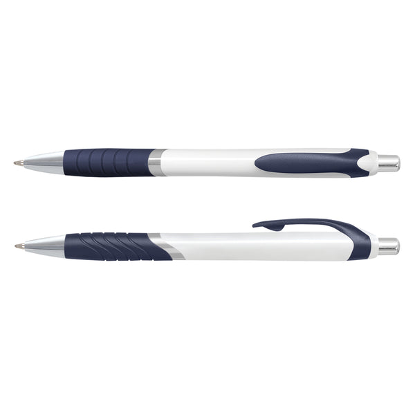 Quartz Jet Pen - White Barrel (Navy)