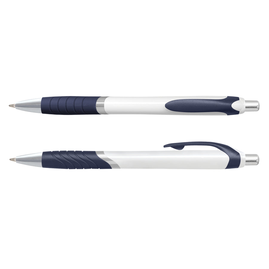 Quartz Jet Pen - White Barrel (Navy)