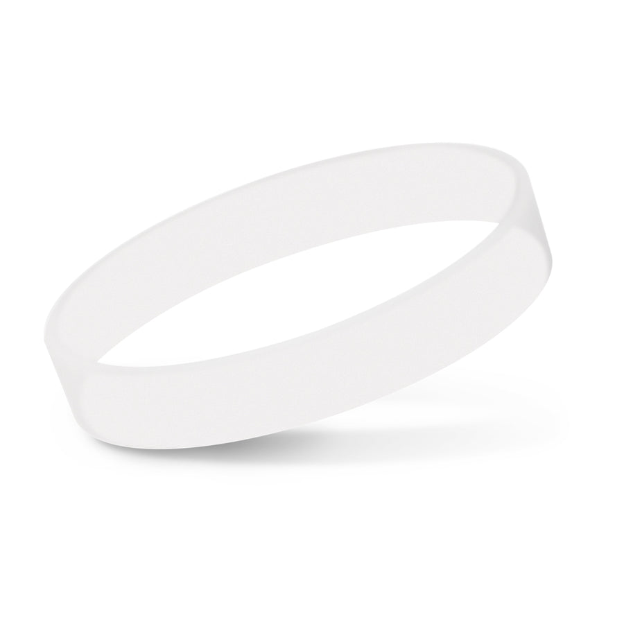 Rally Silicone Wrist Band - Indent (Clear)