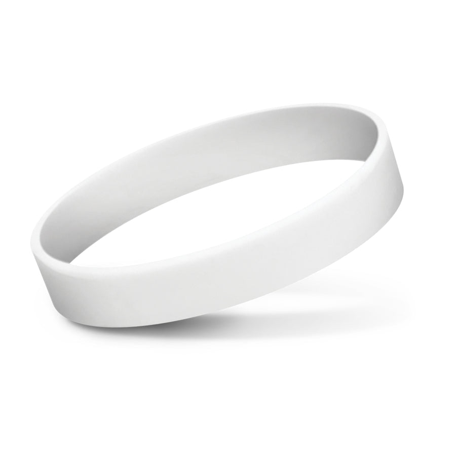 Rally Silicone Wrist Band - Indent (White)