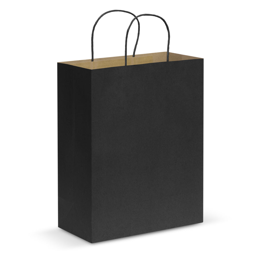 Kraft Paper Carry Bag - Large (Black)