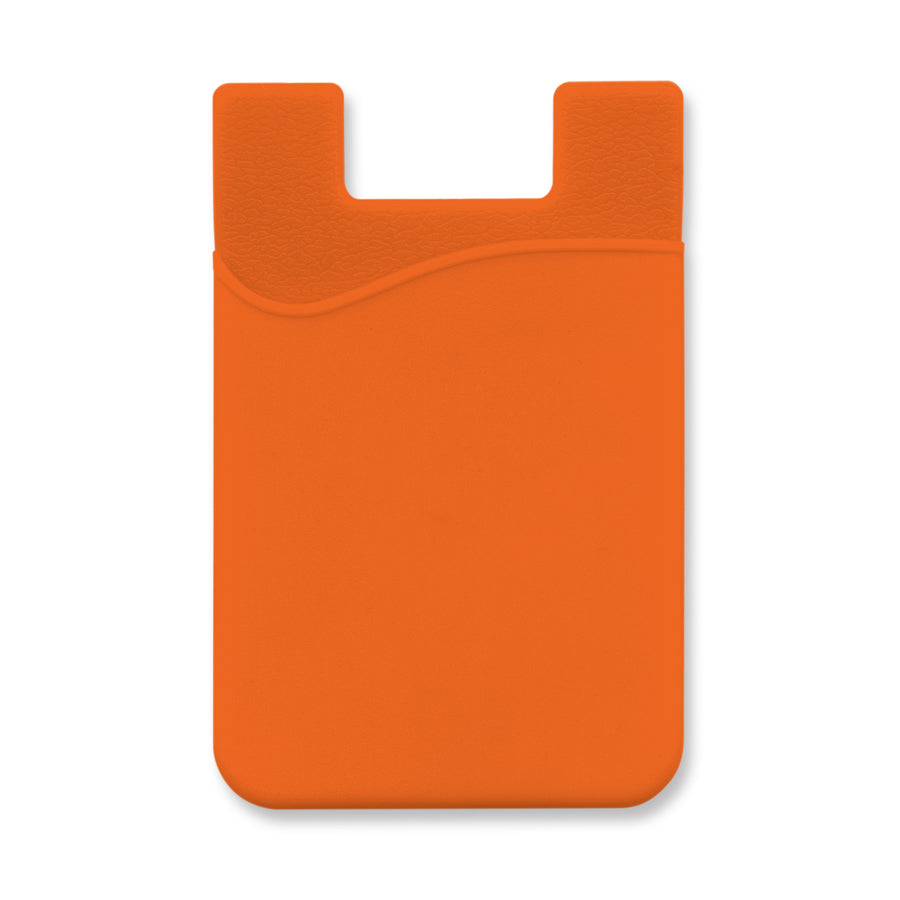 Cipher Silicone Phone Wallet (Orange)