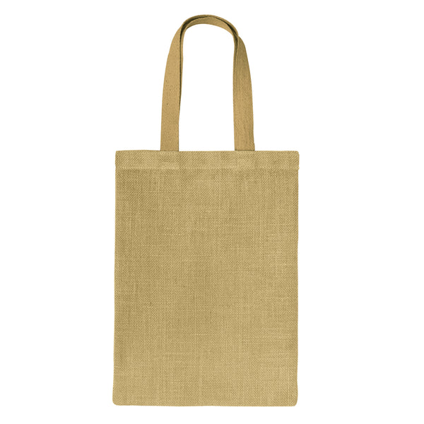 Flax Jute Tote Bag (Natural)