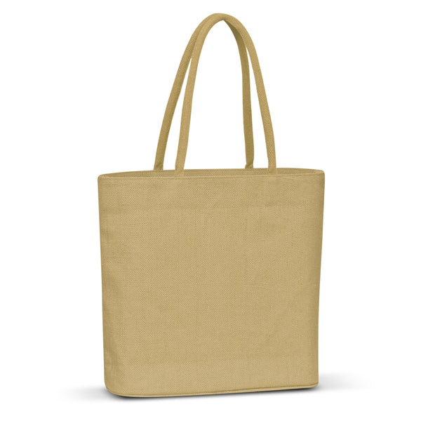 Canvas Jute Tote Bag (Natural)