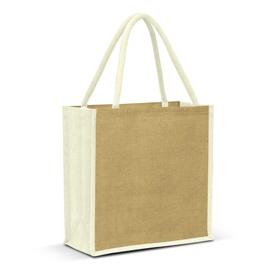 Merino Jute Tote Bag (White)