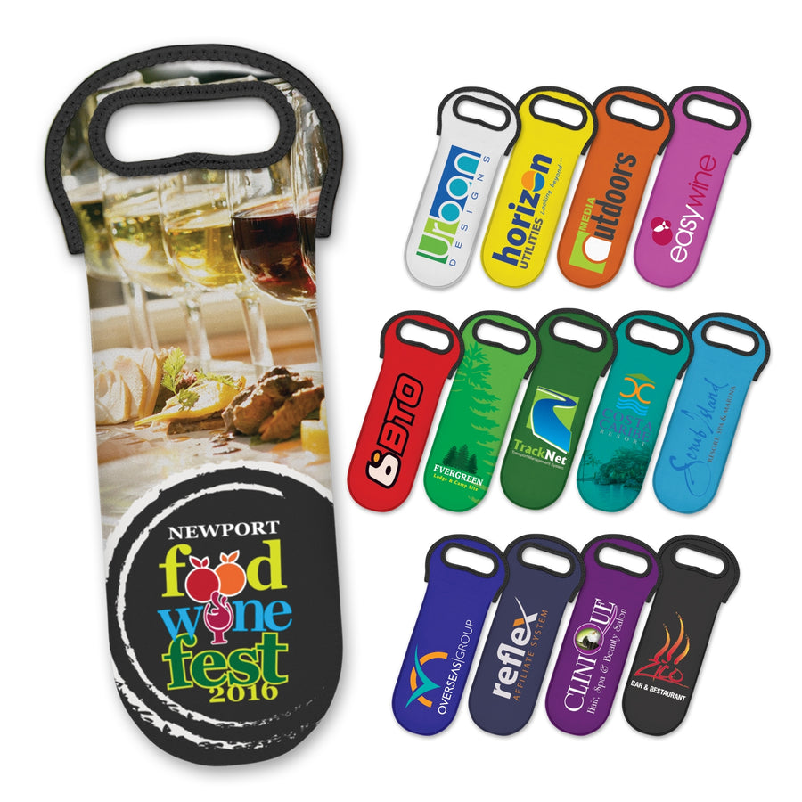 Fjord Wine Cooler Bag - Full Colour (White)