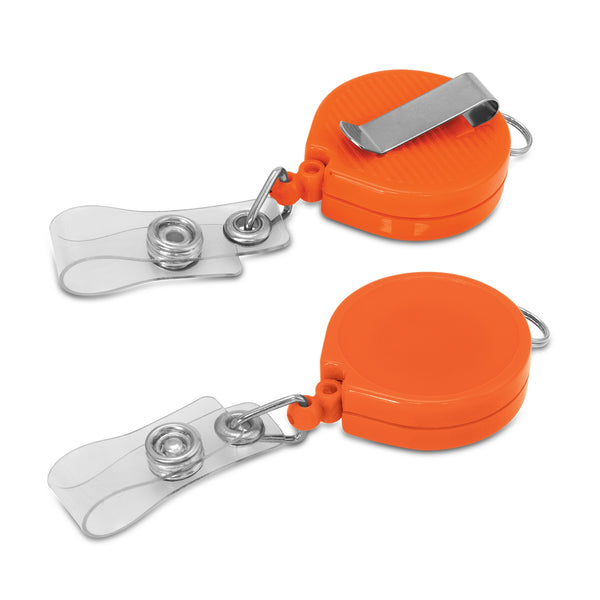 Clip Retractable ID Holder (Orange)