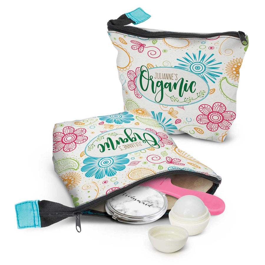 Linen Cosmetic Bag (Bright Green)