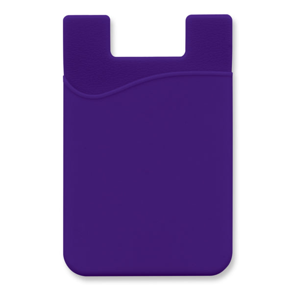 Cipher Silicone Phone Wallet - Indent (Purple)