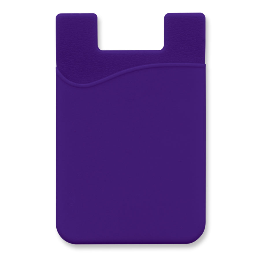 Cipher Silicone Phone Wallet - Indent (Purple)