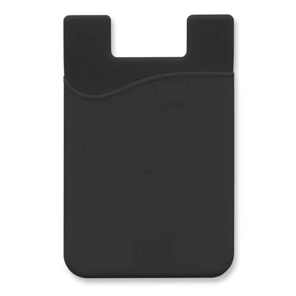 Cipher Silicone Phone Wallet - Indent (Black)