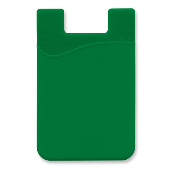 Cipher Silicone Phone Wallet - Indent (Dark Green)