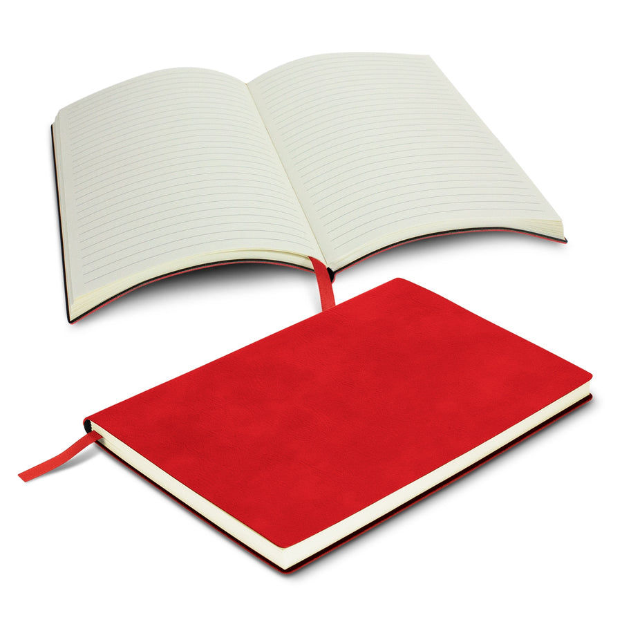Linen Soft Cover Notebook (Red)