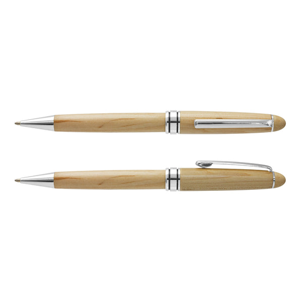 Supreme Wood Pen (Natural/Silver)
