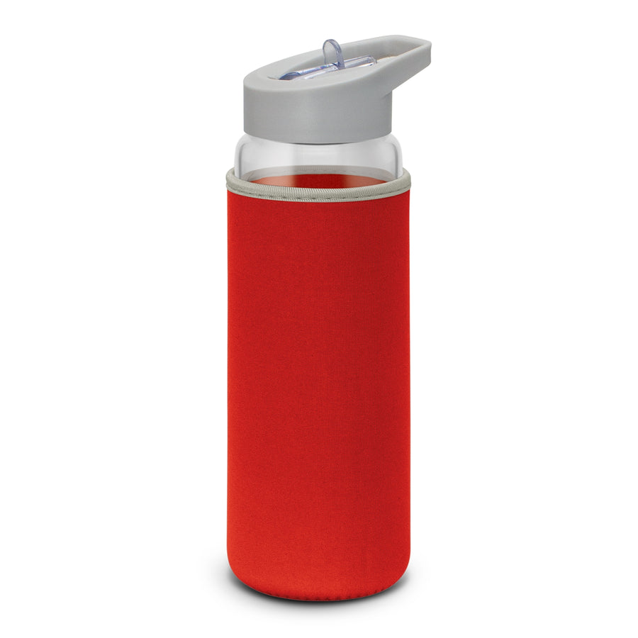 Ridgeline Glass Bottle - Neoprene Sleeve (Red)