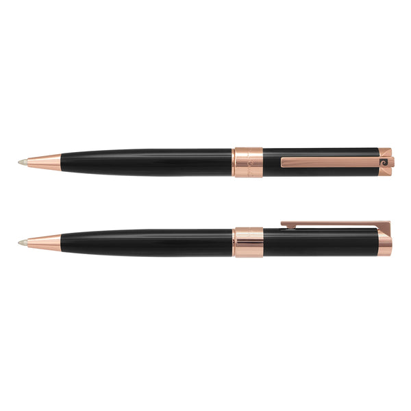 Pierre Cardin Noblesse Pen (Black/Rose Gold)