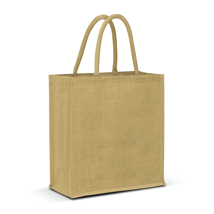 Flax Jute Tote Bag - Colour Match (Natural)