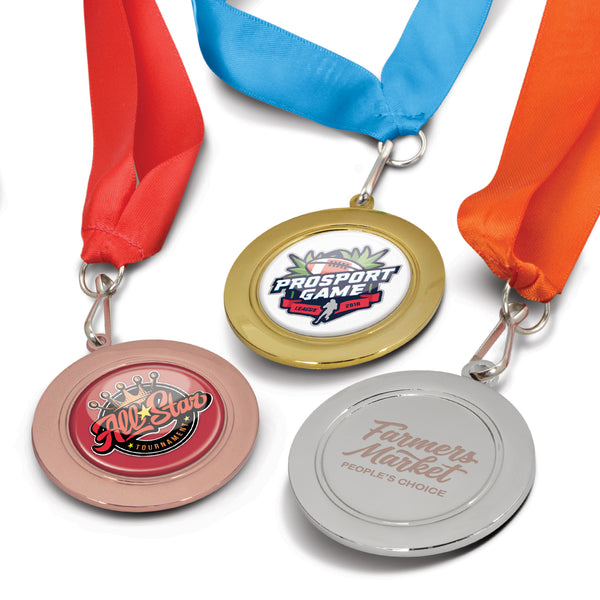Crest Medal - 65mm (Pink)