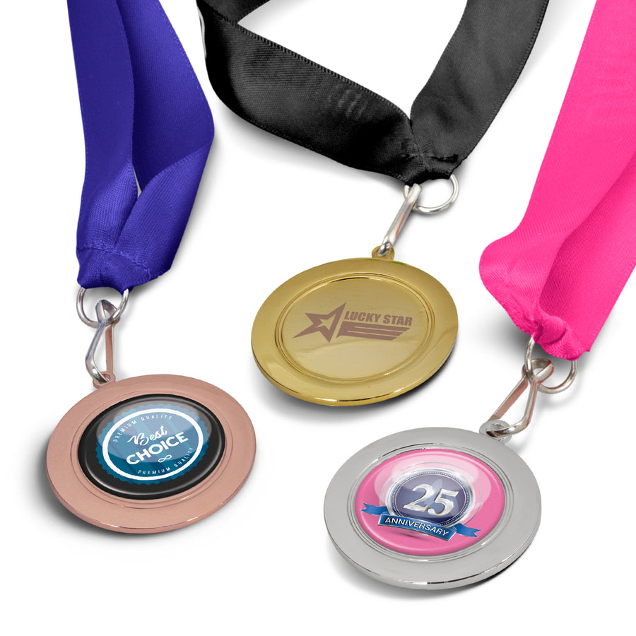 Crest Medal - 50mm (Gold)