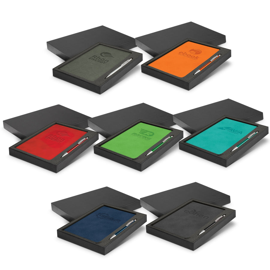 Grain Notebook and Pen Gift Set (Green)