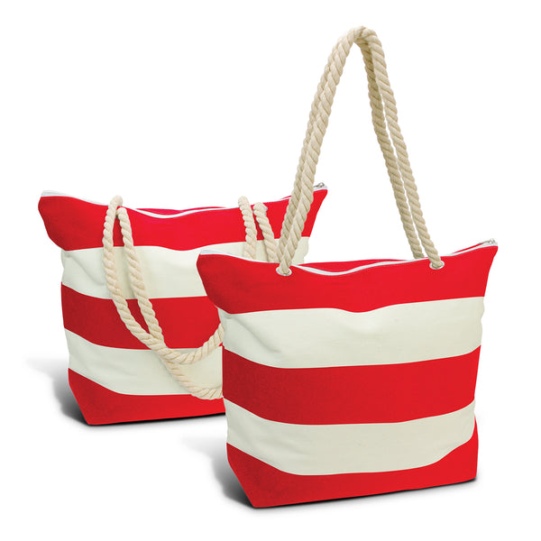Harbour Bali Tote Bag (White/Red)