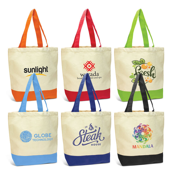 Canvas Sedona Canvas Tote Bag (Bright Green/Natural)