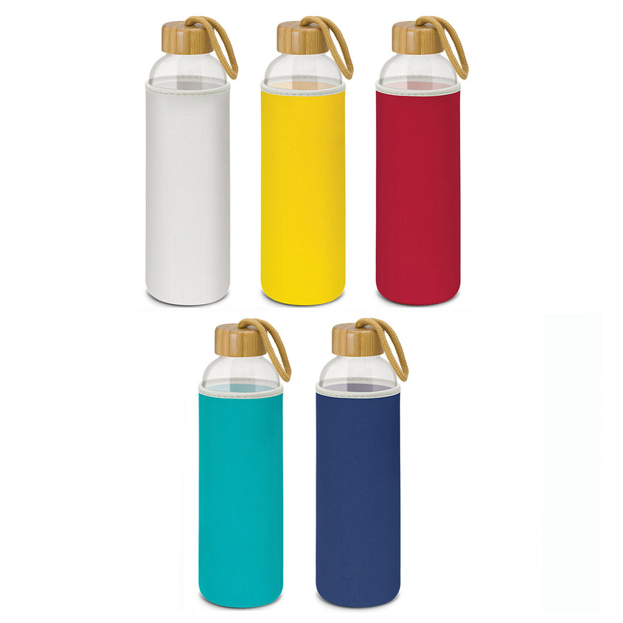 Tasman Glass Bottle - Neoprene Sleeve (Black)