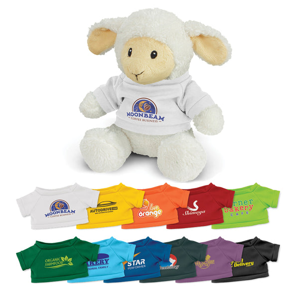 Paddock Lamb Plush Toy (T-Shirt: White)