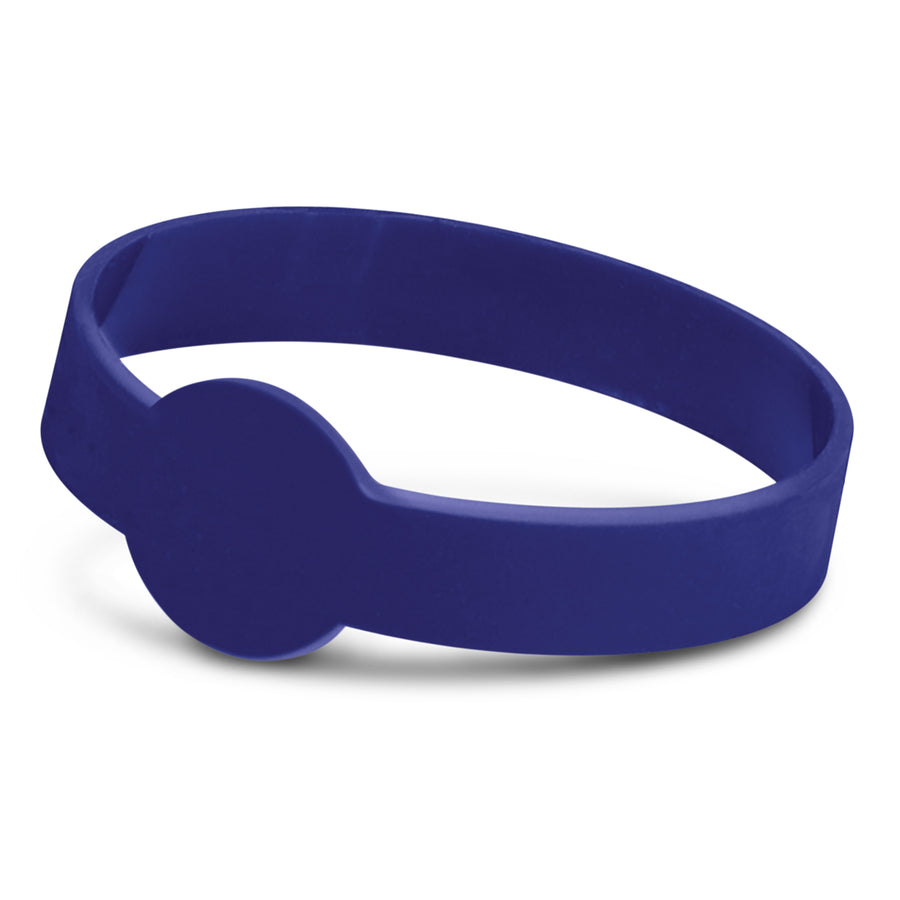 Rally Silicone Wrist Band - Embossed (Dark Blue)