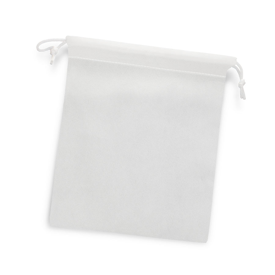 Satchel Drawstring Gift Bag - Medium (White)