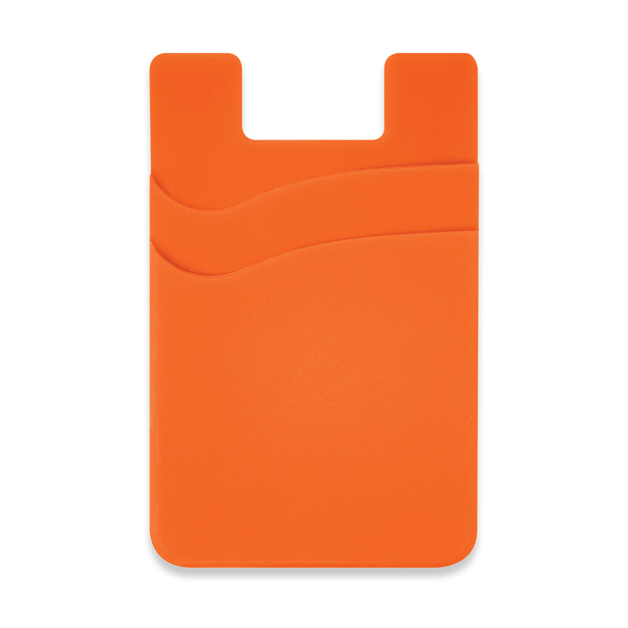 Cipher Dual Silicone Phone Wallet (Orange)