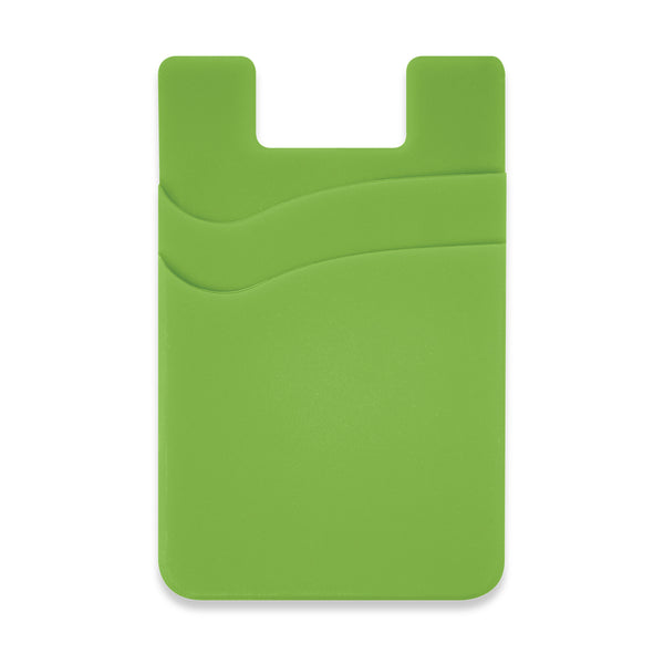 Cipher Dual Silicone Phone Wallet (Bright Green)