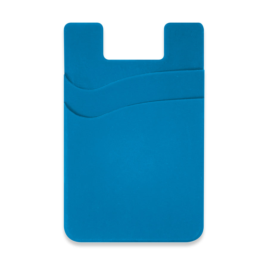 Cipher Dual Silicone Phone Wallet (Light Blue)