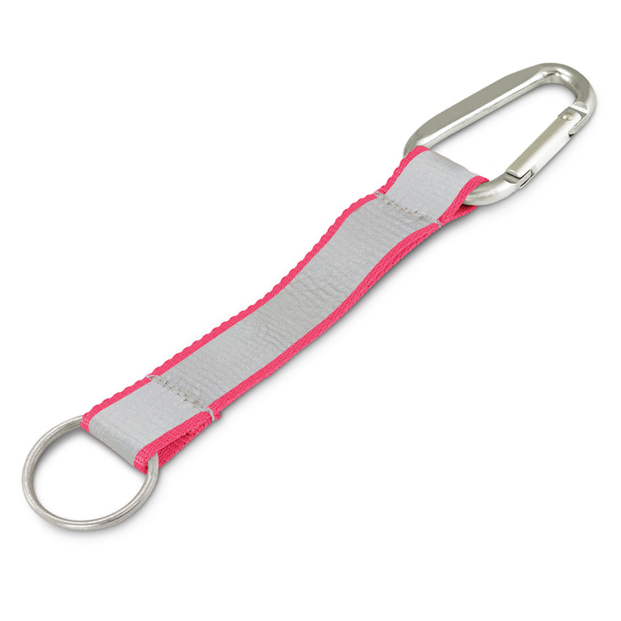 Bright Reflector Key Ring (Pink)