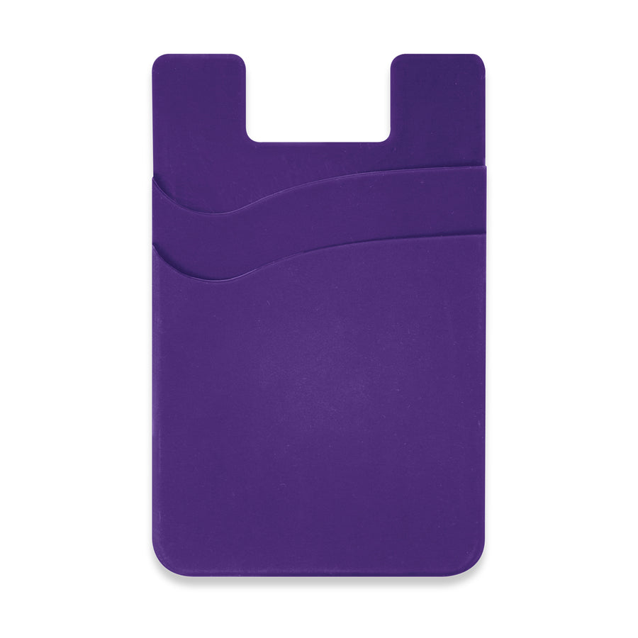 Pixel Dual Silicone Phone Wallet - Full Colour (Purple)
