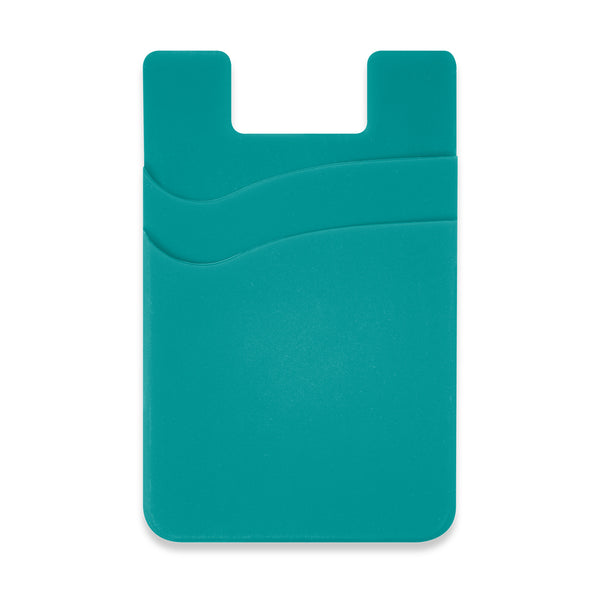 Pixel Dual Silicone Phone Wallet - Full Colour (Teal)