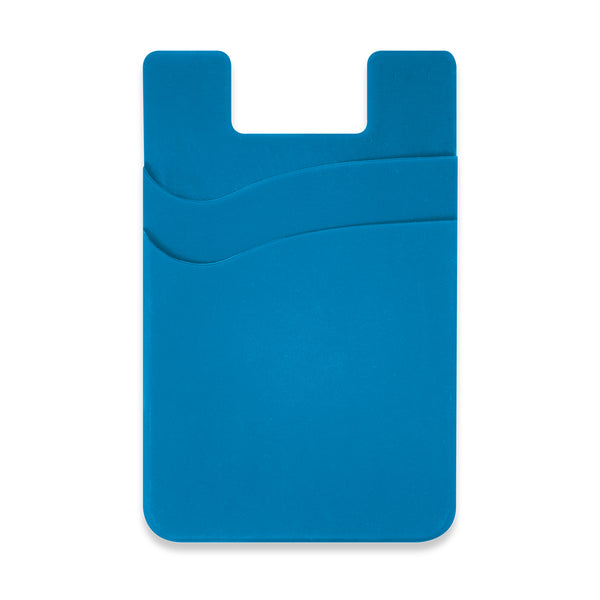 Pixel Dual Silicone Phone Wallet - Full Colour (Light Blue)