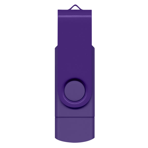 Apex 8GB Dual Flash Drive (Purple)