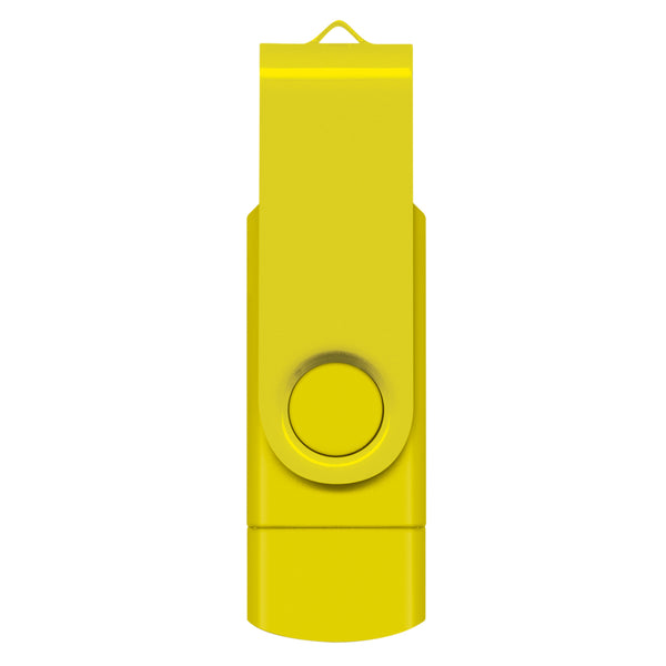Apex 8GB Dual Flash Drive (Yellow)