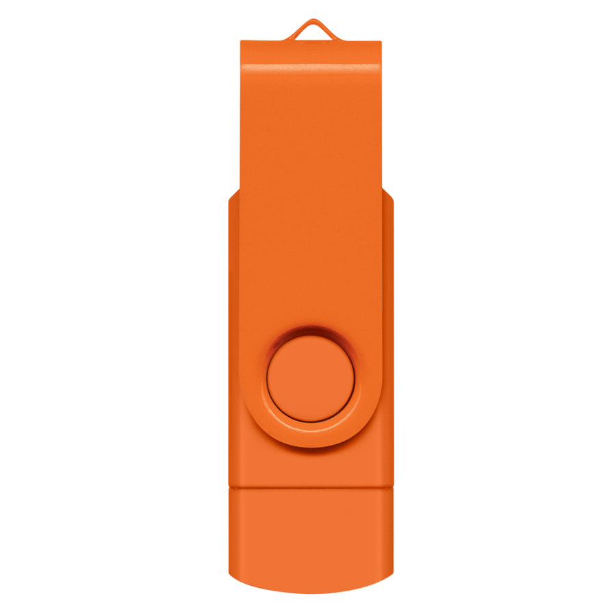 Apex 8GB Dual Flash Drive (Orange)