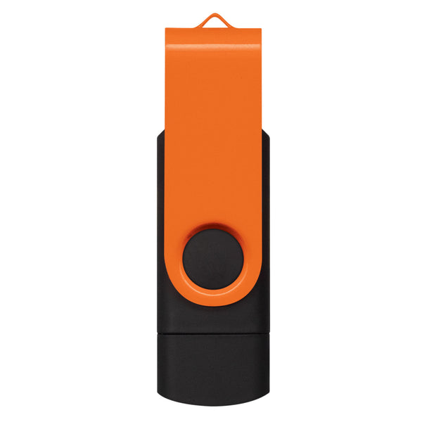Apex 16GB Dual Flash Drive (Orange)