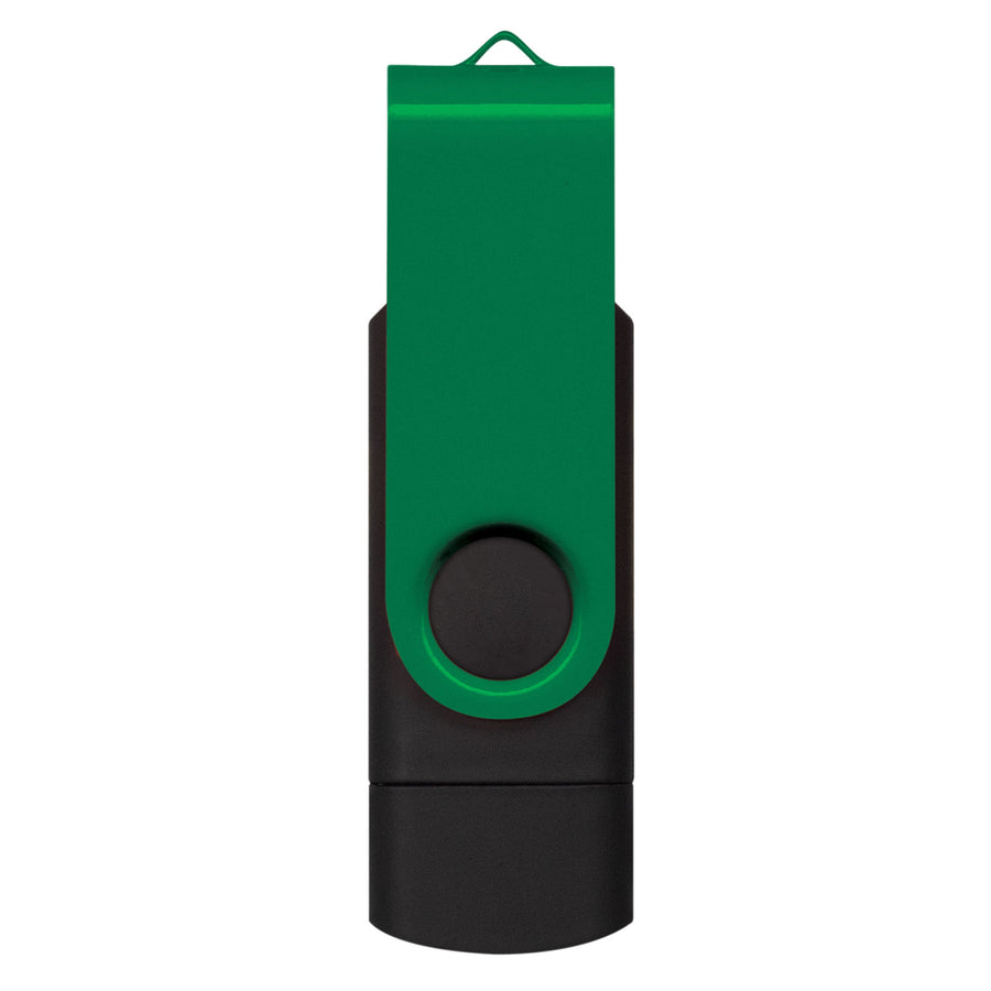 Apex 16GB Dual Flash Drive (Dark Green)
